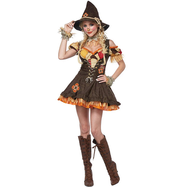 Halloween The Scarecrow Wizard Costume Spooktacular Outfit
