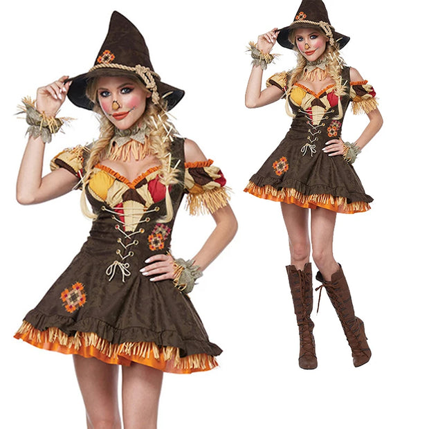 Halloween The Scarecrow Wizard Costume Spooktacular Outfit