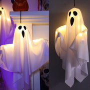 Halloween LED Ghost Lights Decorations Adjustable Hanging Spooky Decor for Party