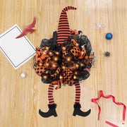 ‌Halloween Witch Door Wreath Spooky Front Door Decorations