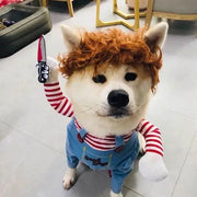 Halloween Dog Costumes Funny Pet Clothes Costume Sets For Medium Large Dogs