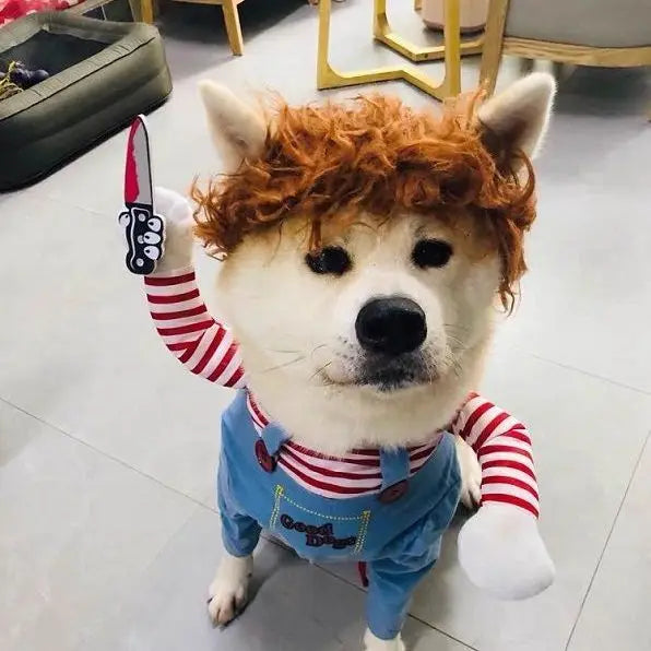 Halloween Dog Costumes Funny Pet Clothes Costume Sets For Medium Large Dogs