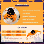 Halloween Pet Hat Funny Pumpkin Cat Headwear
