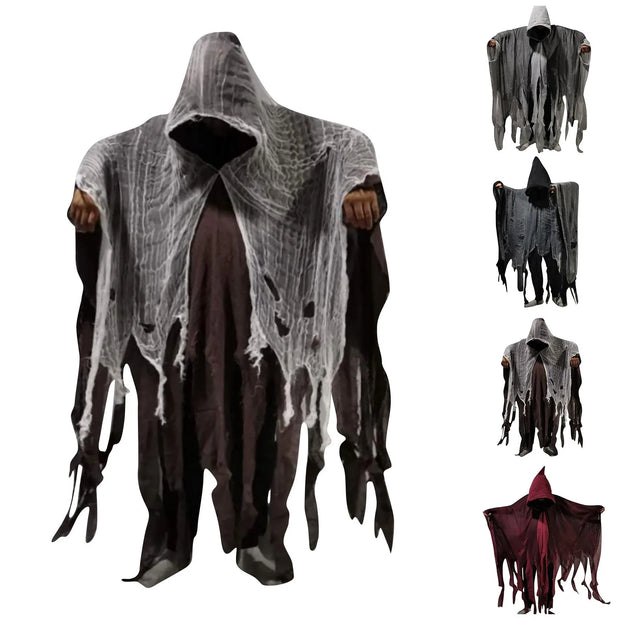Halloween Ghost Costume Cosplay Adult Death Cloak Horror