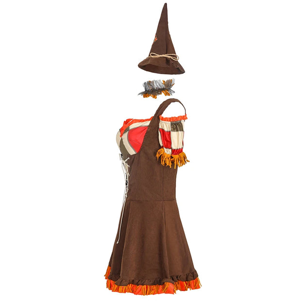 Halloween The Scarecrow Wizard Costume Spooktacular Outfit