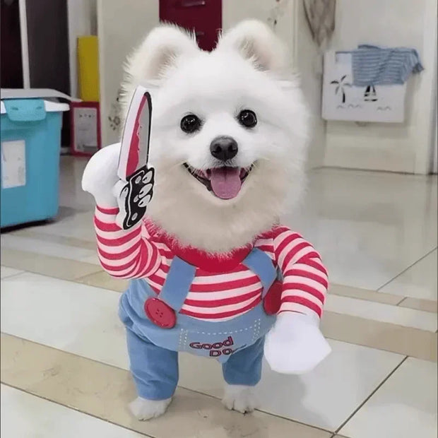 Halloween Dog Costumes Funny Pet Clothes Costume Sets For Medium Large Dogs