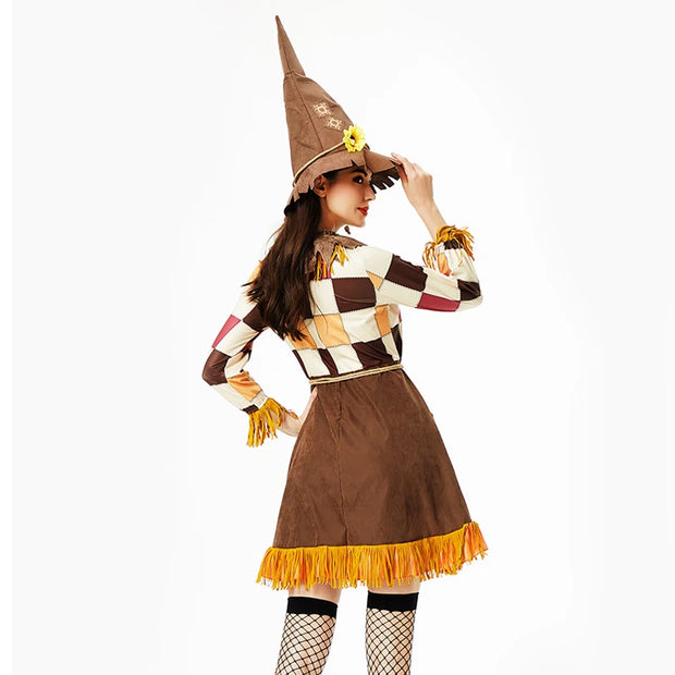 Halloween The Scarecrow Wizard Costume Spooktacular Outfit