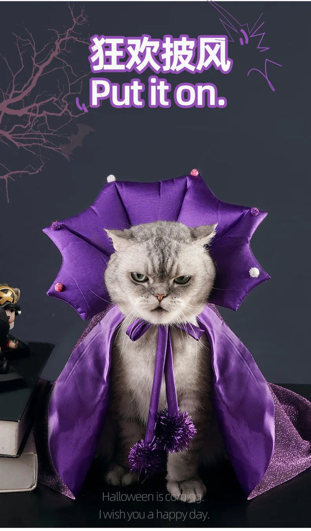 Halloween Costume Pet Dog Bat Transformation Outfit Funny Festival Cat & Dog Dresses