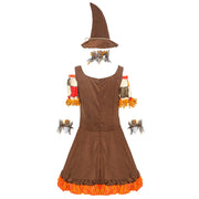 Halloween The Scarecrow Wizard Costume Spooktacular Outfit