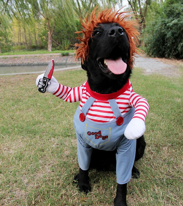 Halloween Dog Costumes Funny Pet Clothes Costume Sets For Medium Large Dogs
