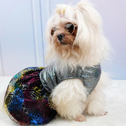Halloween Dog Costumes Pumpkin Skull Print Clothes