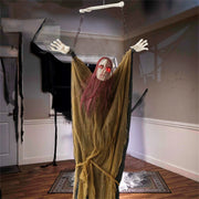 Halloween Sound Glowing Witch Decoration Props  Scary Witch Hanging Ghost Holiday Party