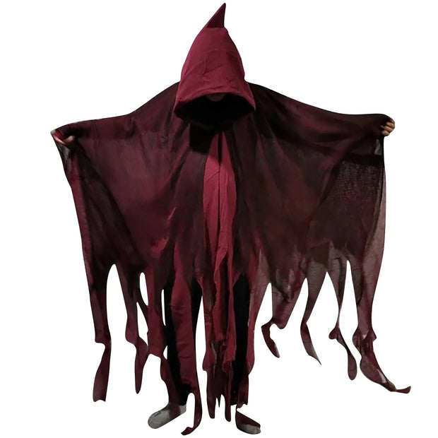 Halloween Ghost Costume Cosplay Adult Death Cloak Horror