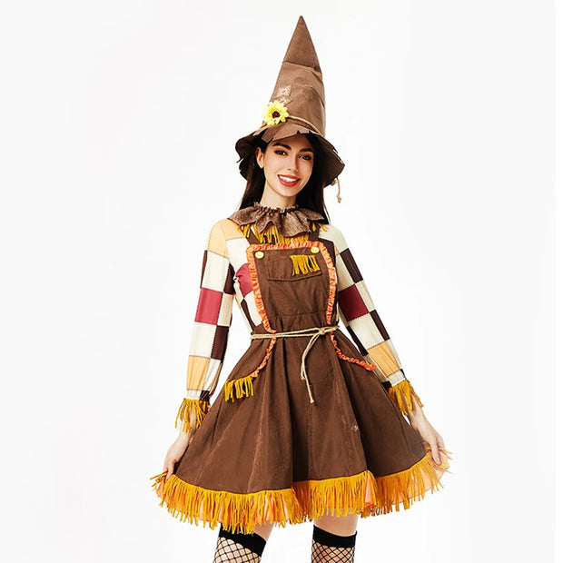 Halloween The Scarecrow Wizard Costume Spooktacular Outfit