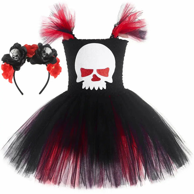Costume for Girls Halloween Day of The Dead Dress