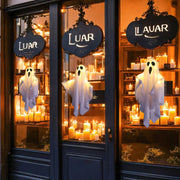 Halloween LED Ghost Lights Decorations Adjustable Hanging Spooky Decor for Party