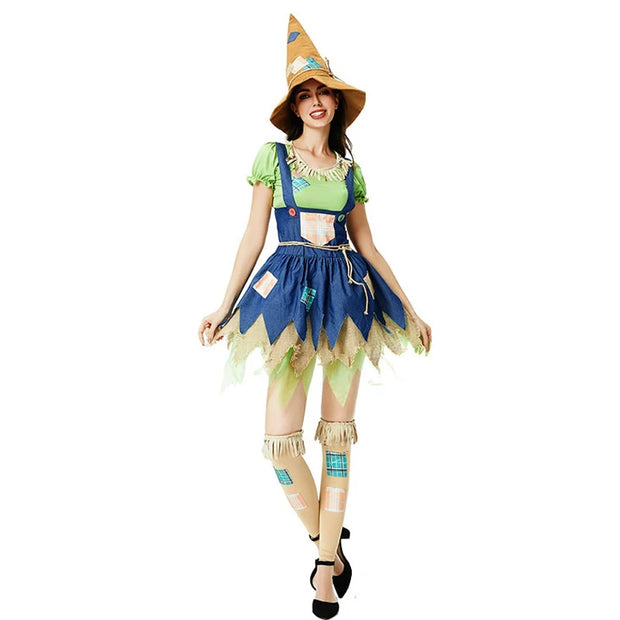 Halloween The Scarecrow Wizard Costume Spooktacular Outfit