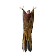 Halloween Sound Glowing Witch Decoration Props  Scary Witch Hanging Ghost Holiday Party