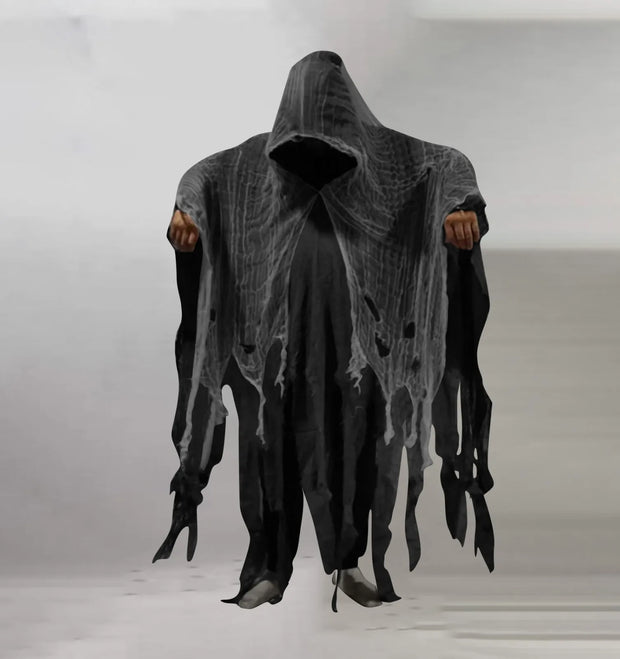Halloween Ghost Costume Cosplay Adult Death Cloak Horror