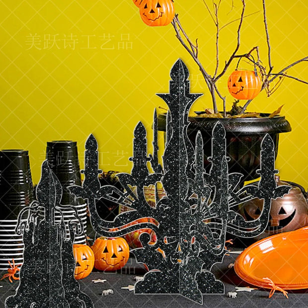 Halloween Decoration Candlestick House Dining Table